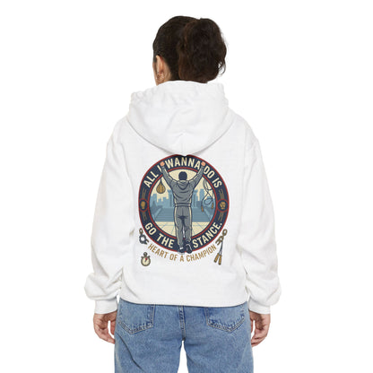 "Go The Distance" Underdog Montage Chmpionship Hoodie — Retro 90's Workout Boxing Sweatshirt