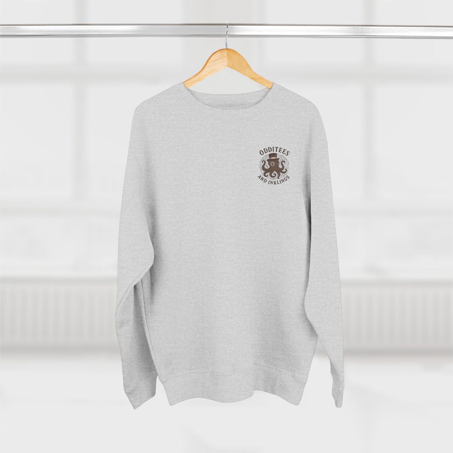 "Odditees & Inklings" Country Club Crewneck Sweatshirt with Chest Logo - First Edition